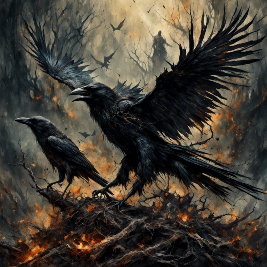 Eric Draven's Death in Hyperreal Dark Fantasy