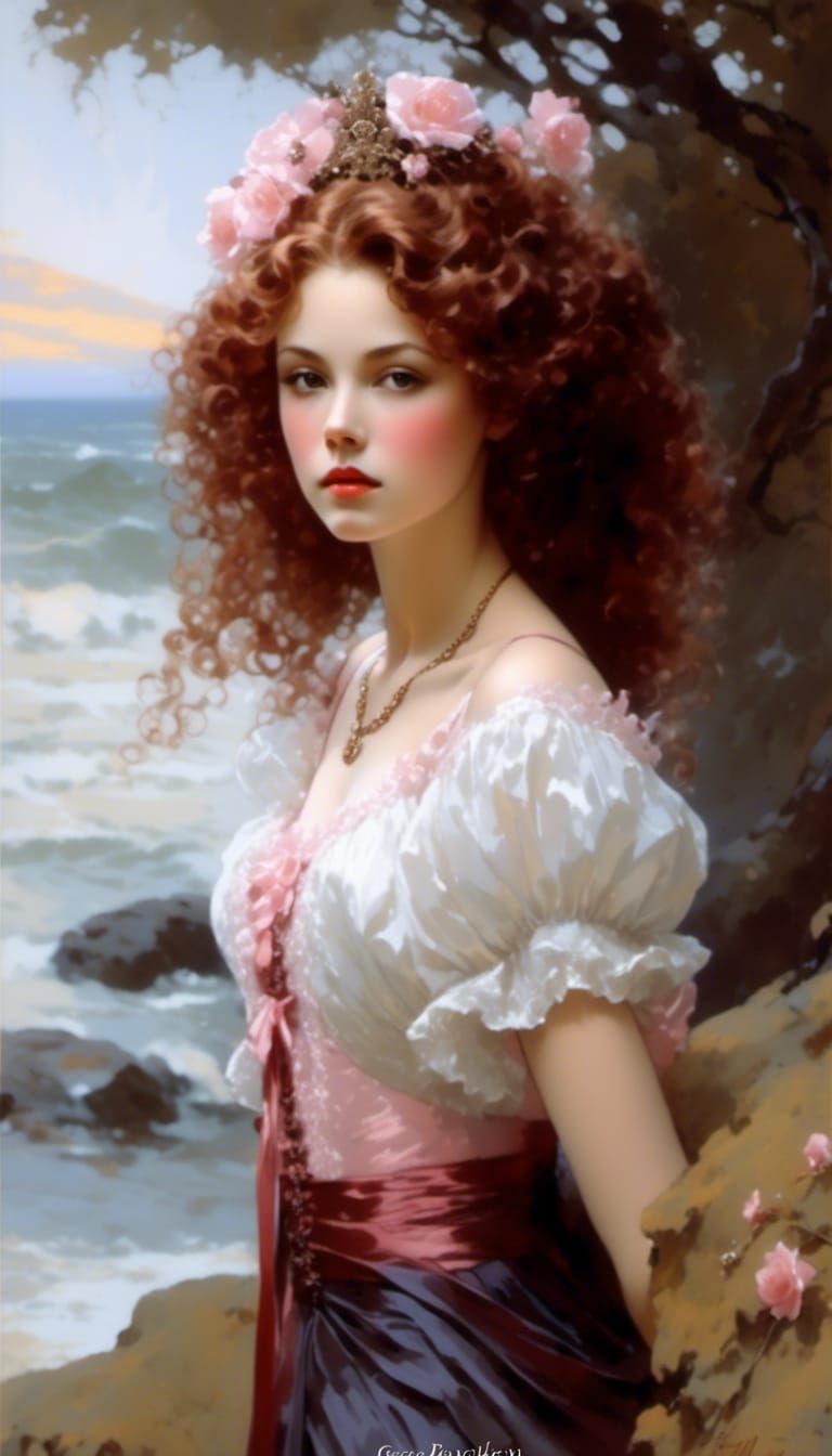 Princess Briar Rose in Rococo Style