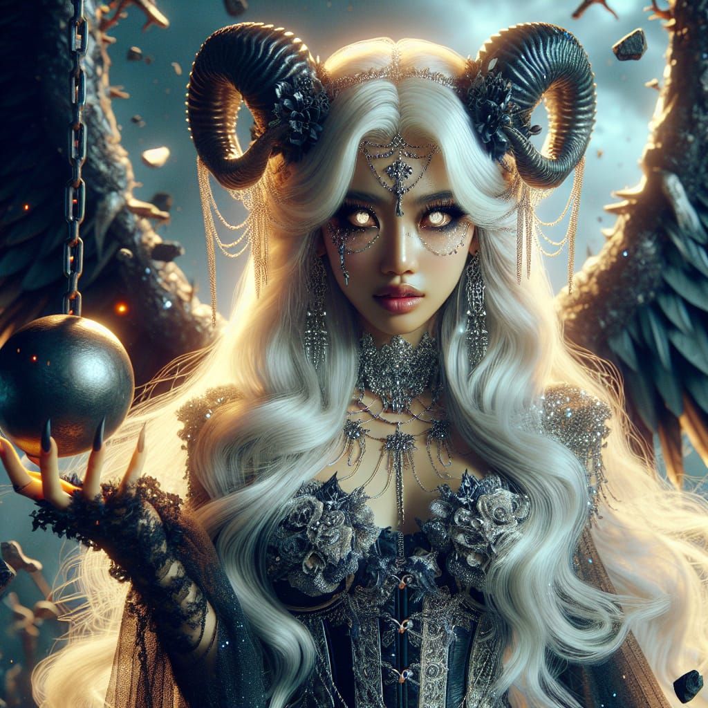 Dall-E3 Seductive Demon Girl