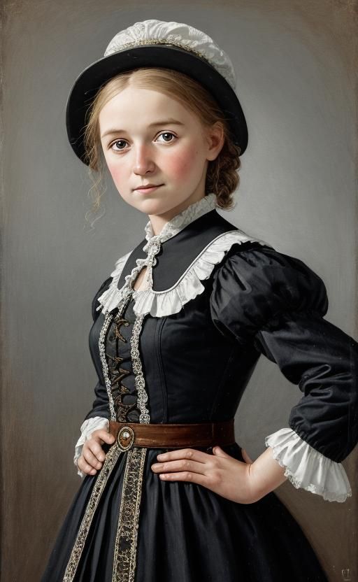 Frau Ranunkel of Brabant: A Full Body Portrait