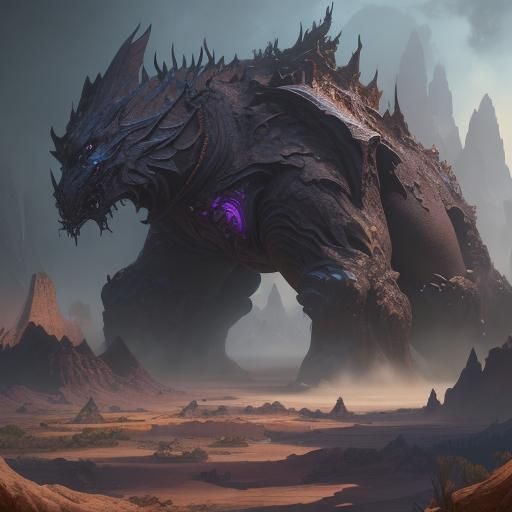 Detailed Matte Painting in Deep Color