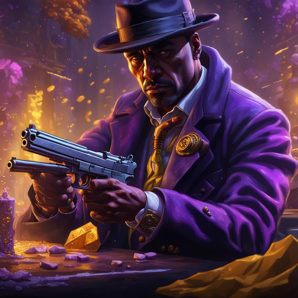 Gangster with Gun: Dark Fantasy Concept Art
