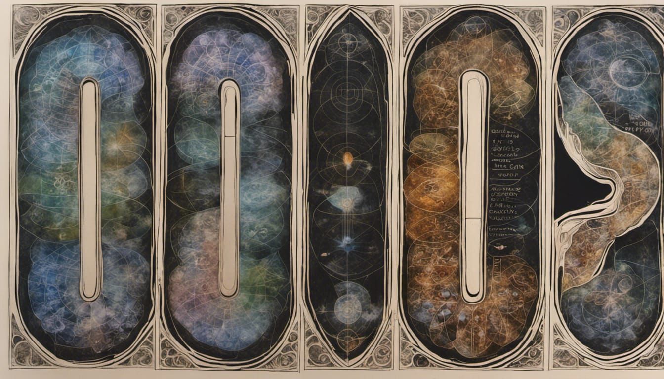 Earth Chakras World Map in Quantum Zentangle Style