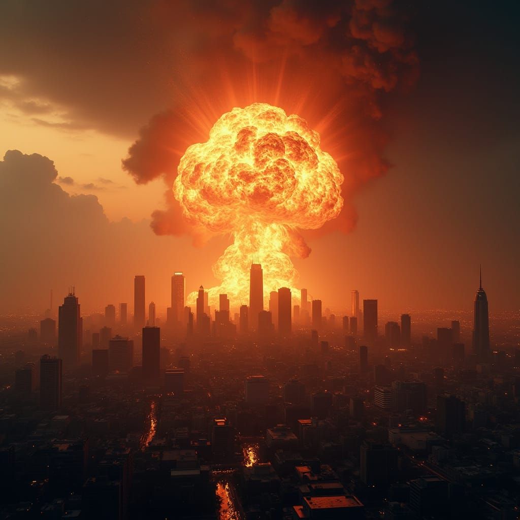 Houston Skyline Explodes in Fiery Apocalyptic Destruction