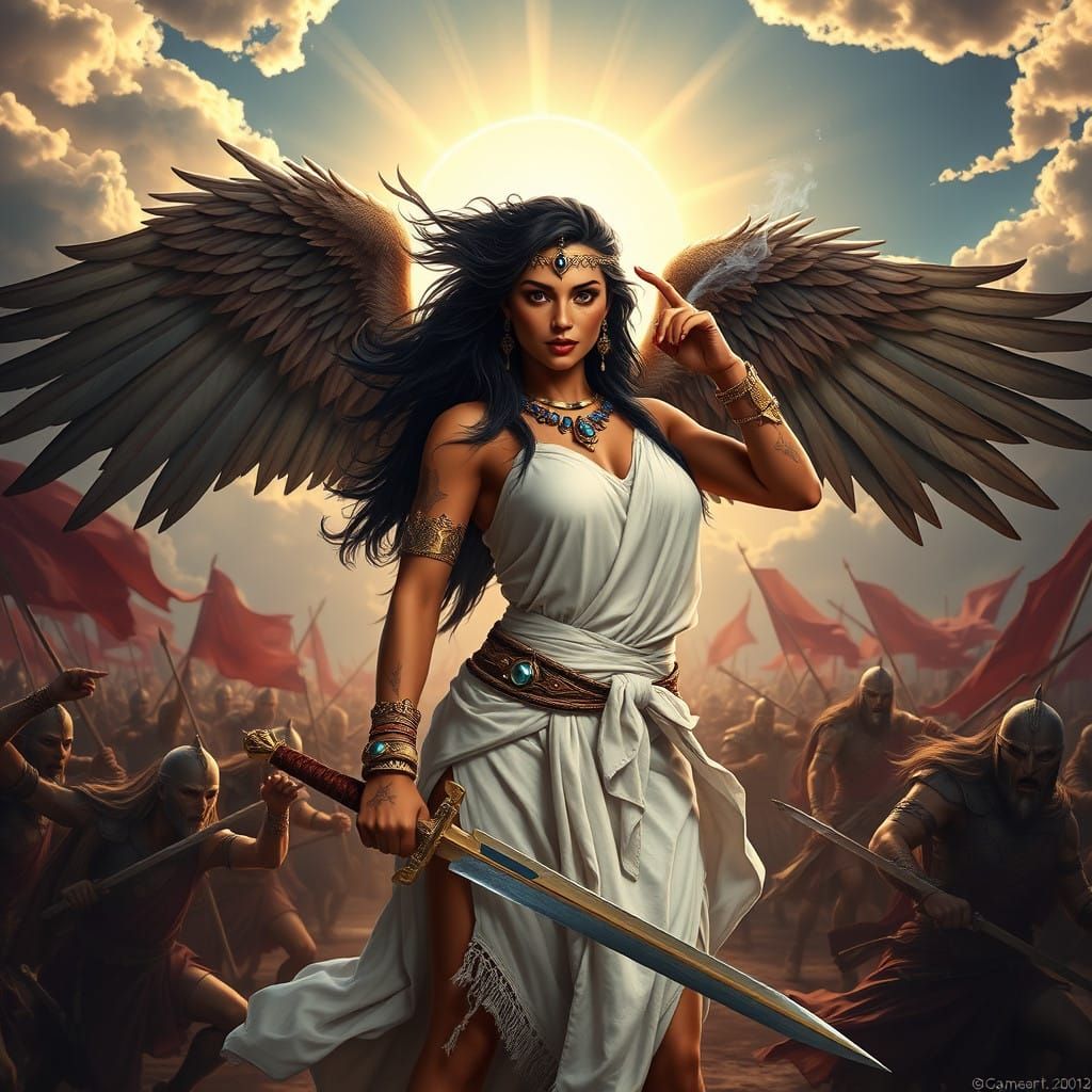 Surreal Goddess Empowered by Heaven and Earth