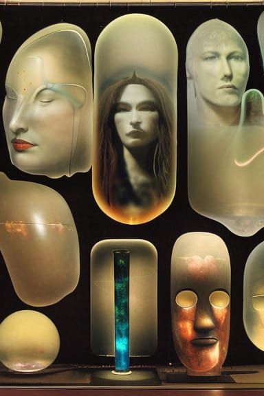 Surreal Remote Viewing Device in Abstract Style