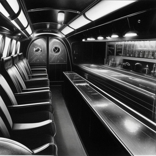 B&W Cinematic 1950s Encounter with an Otherworldly Stranger