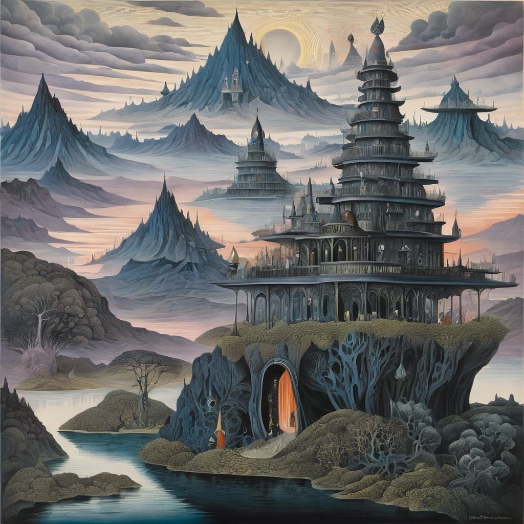 Surrealist Dreamscapes in Vibrant Hues