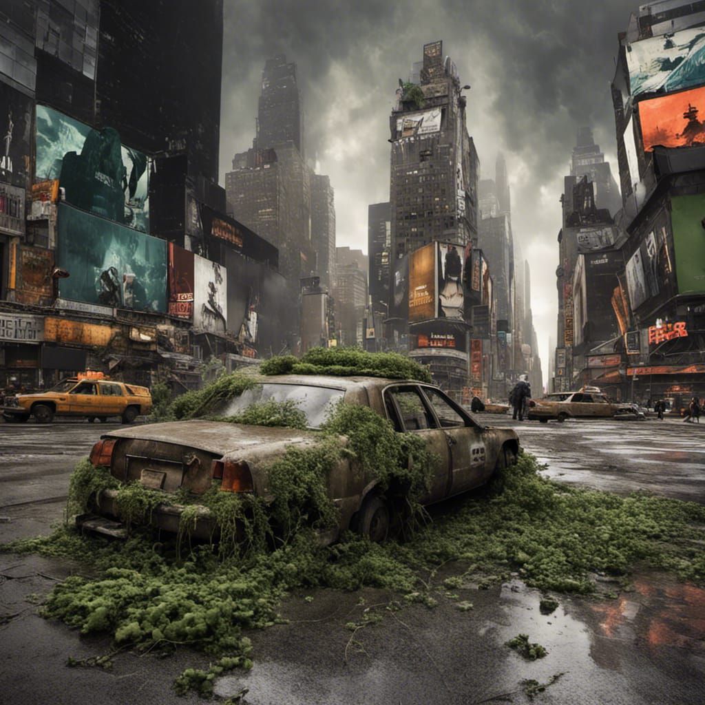 Post-Apocalyptic Times Square in Unreal Engine