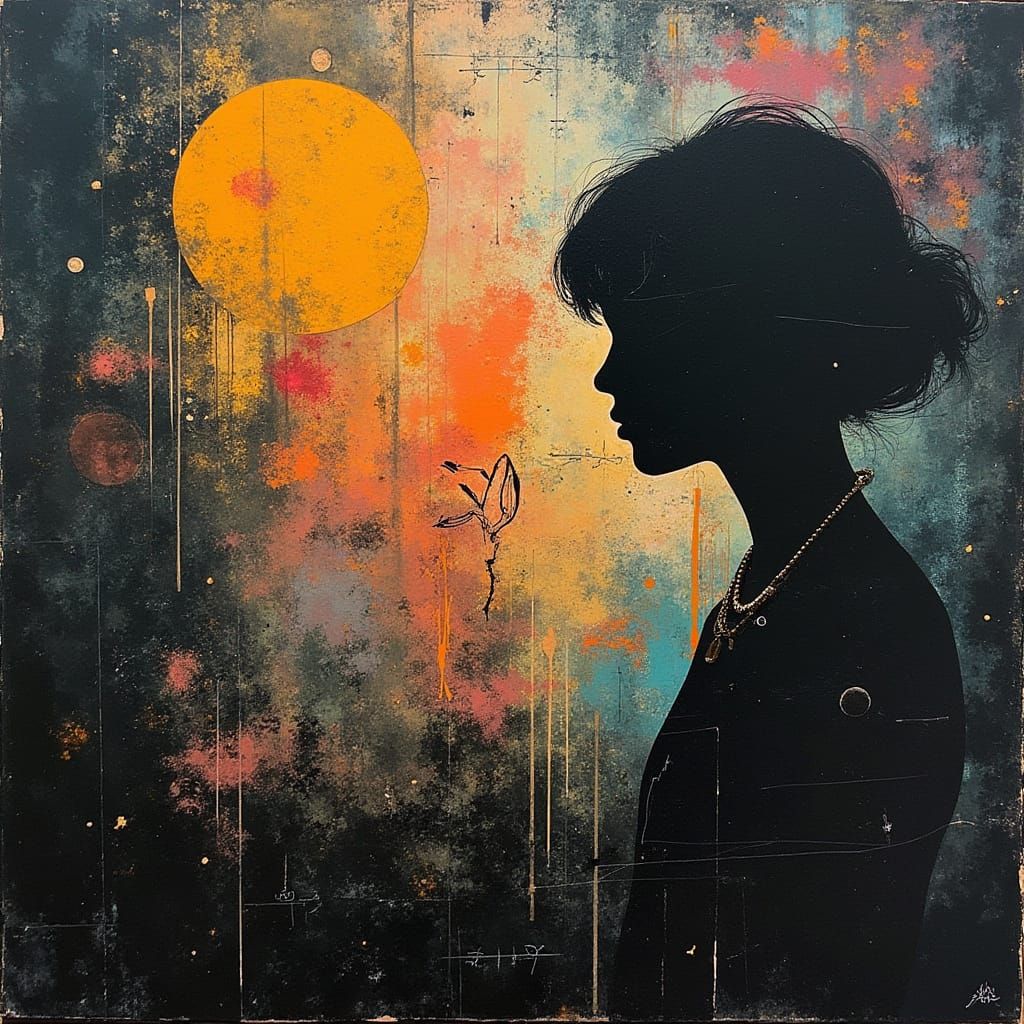 Surreal Collage of Absence and Form