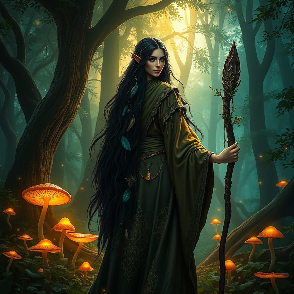 Mystical Woodland Druidess