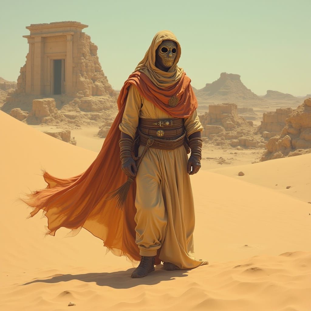 Mysterious Desert Wanderer Unveils Ancient Ruins
