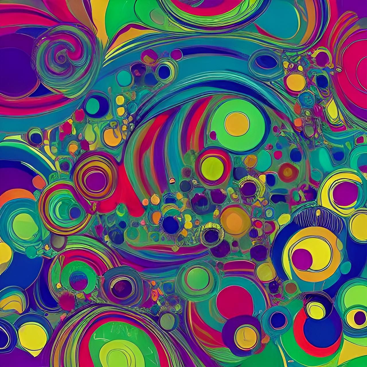 Kaleidoscopic River: A Murakami-Inspired Graphic Score