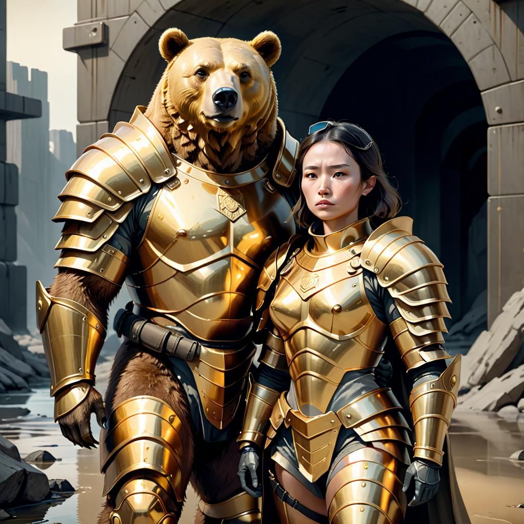 Armored Kodiak Bear Protector Concept Art