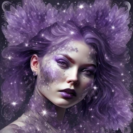 Crystal Goddess Radiates Ethereal Light