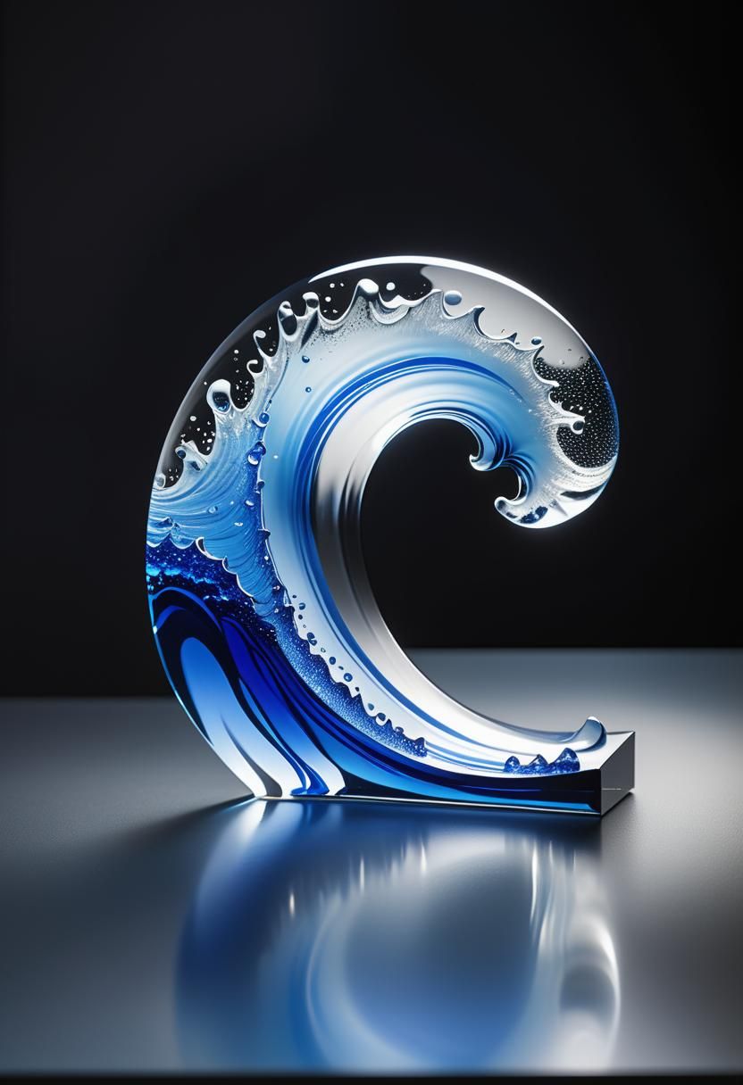 Wave blue Yves Klein