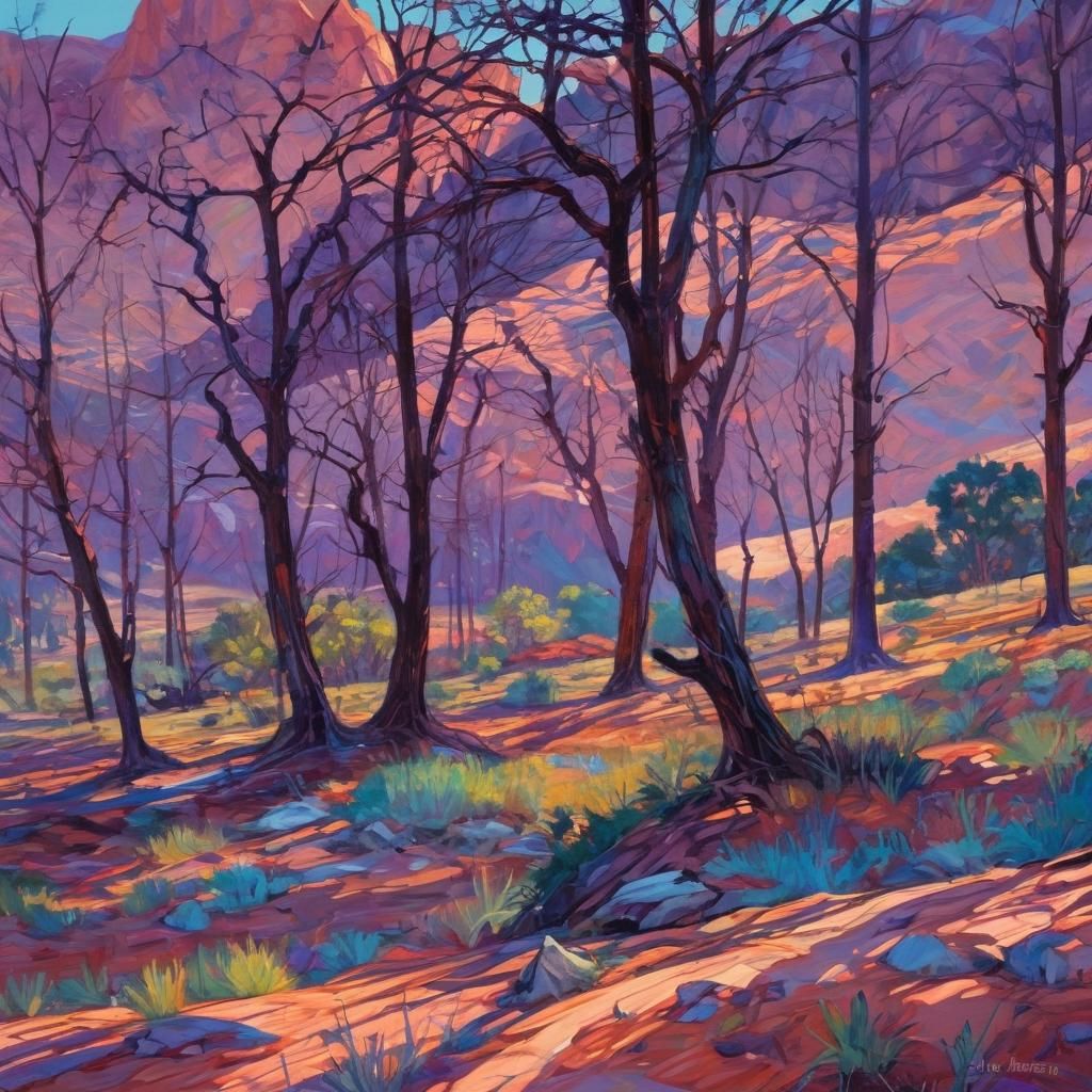 Grimdark Scene in Open Impressionism Style