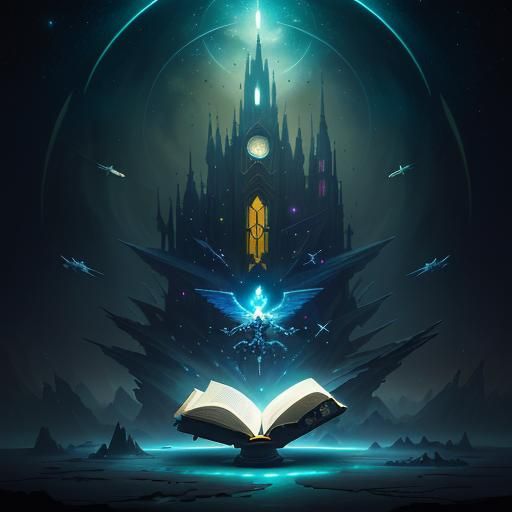 Holographic Sci-Fi World Emerges from Open Book