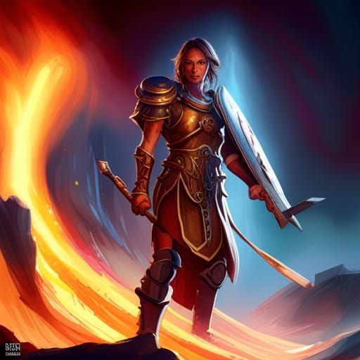 Dark Fantasy Gladiator Concept Art in 8K