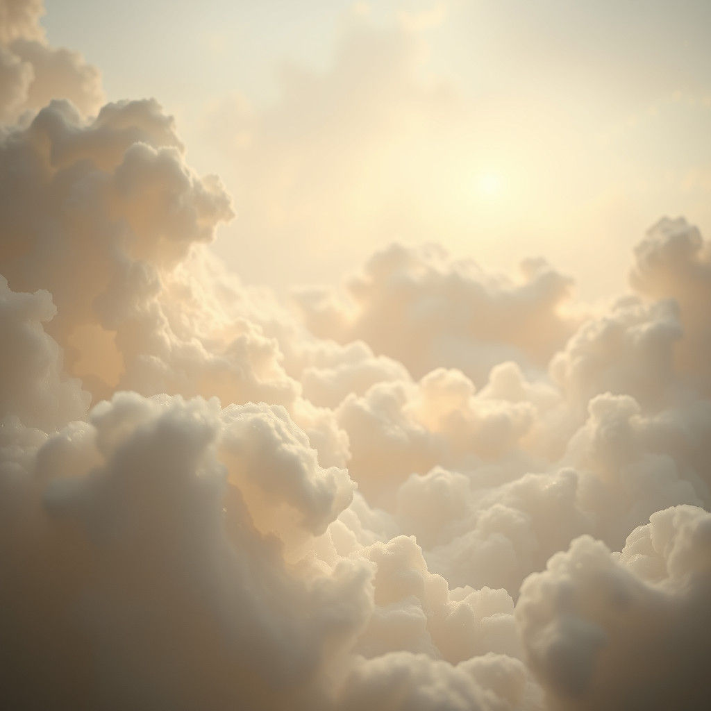 Ethereal Creamy Scene with Sparkling Highlights