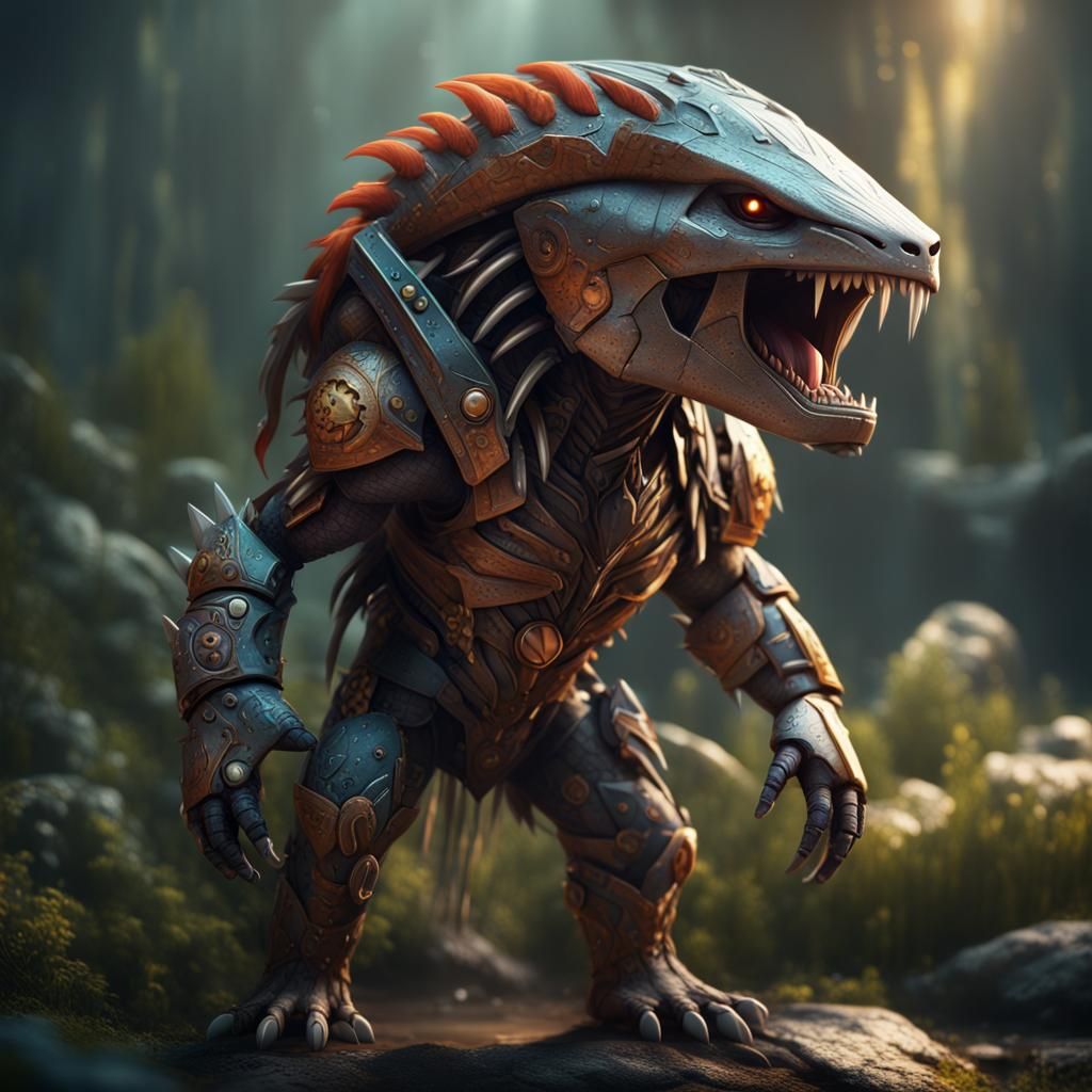 Cute Predator in Detailed Fantasy Concept Art