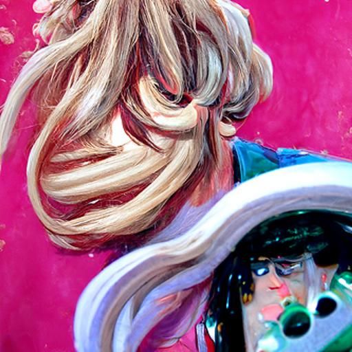 Sparrow in Wig: Detailed Gouache Painting