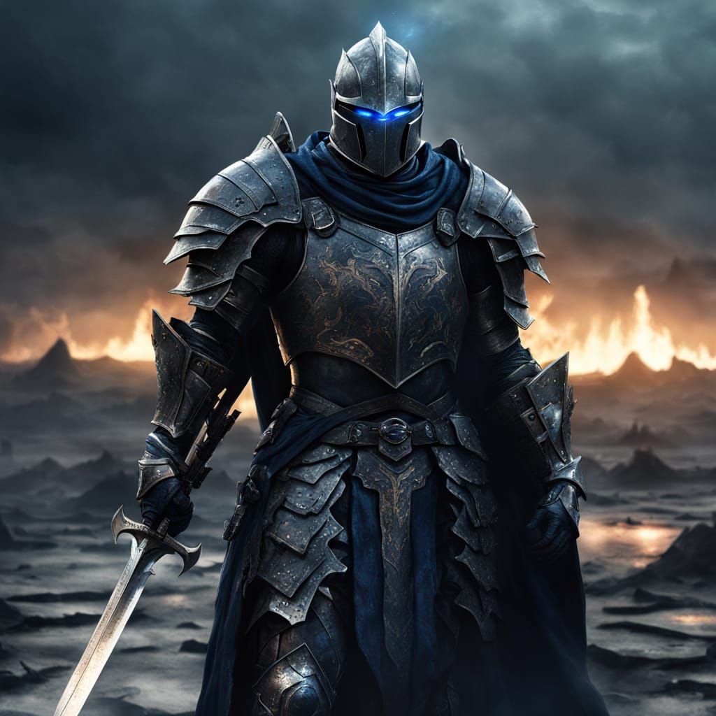 Evil Knight on Desolate Battlefield