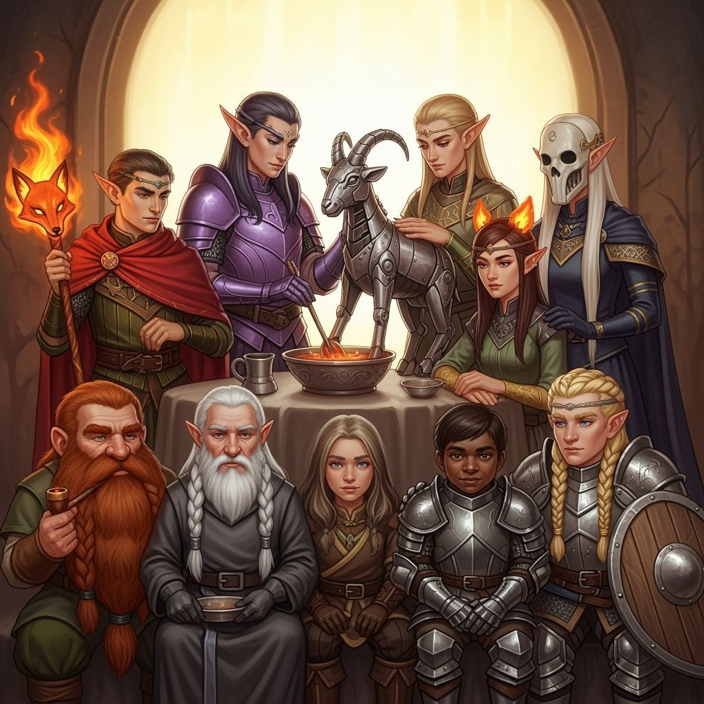 Fantasy Family Portrait in Detailed Realism Style