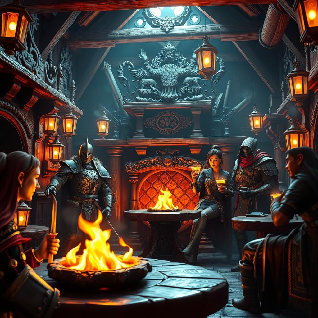 Fantasy Tavern: Adventurers Celebrate Victory in a Gamer's D...