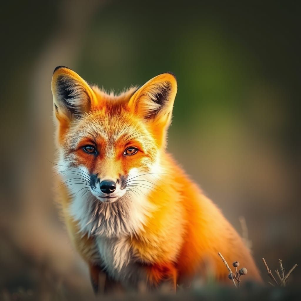 Stunning Red Fox Portrait in Natural Light