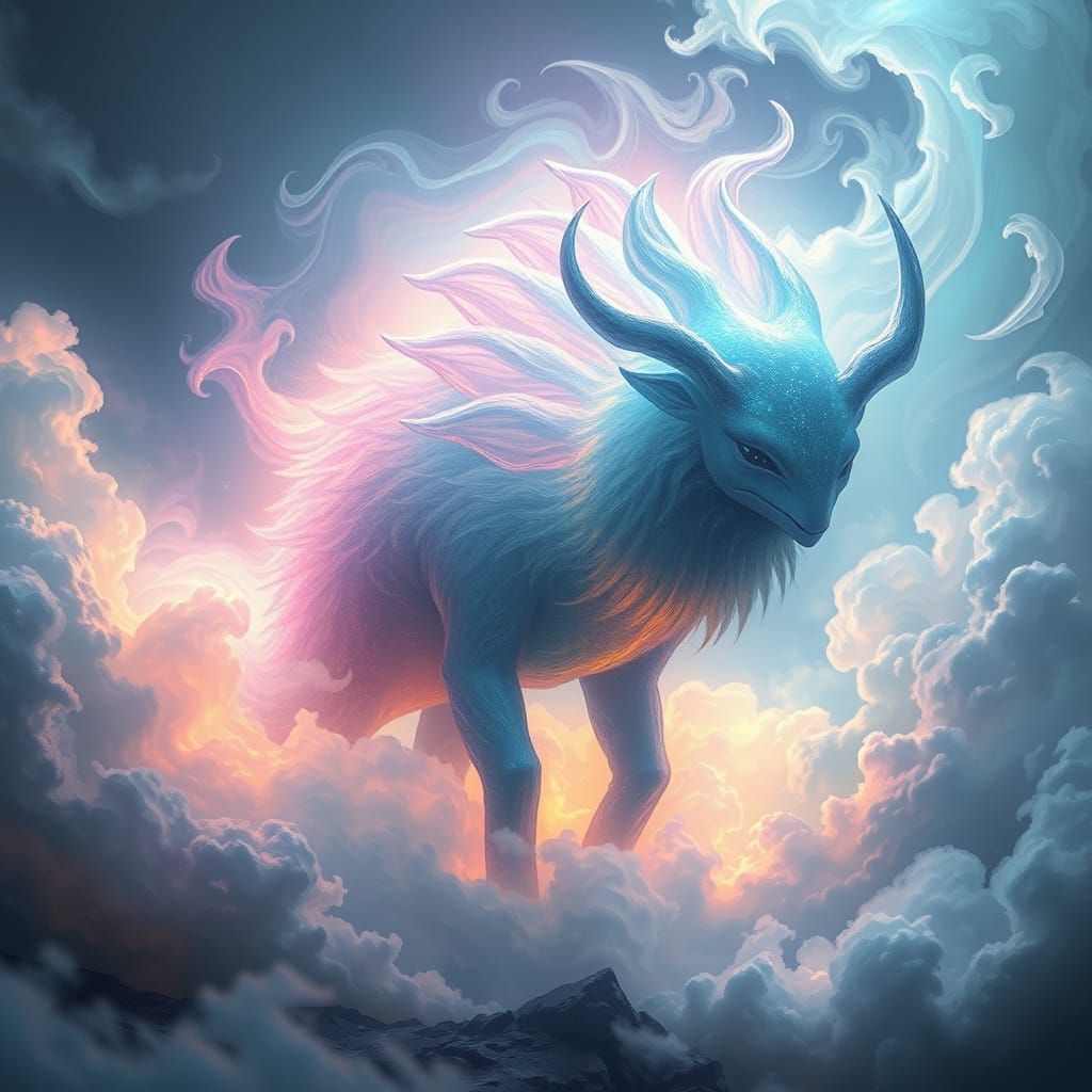 Glowing Aurora Entity in Futuristic Dreamscape