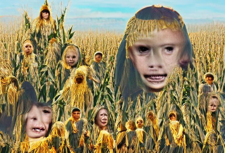 Golden Cornfield Blowing in the Wind