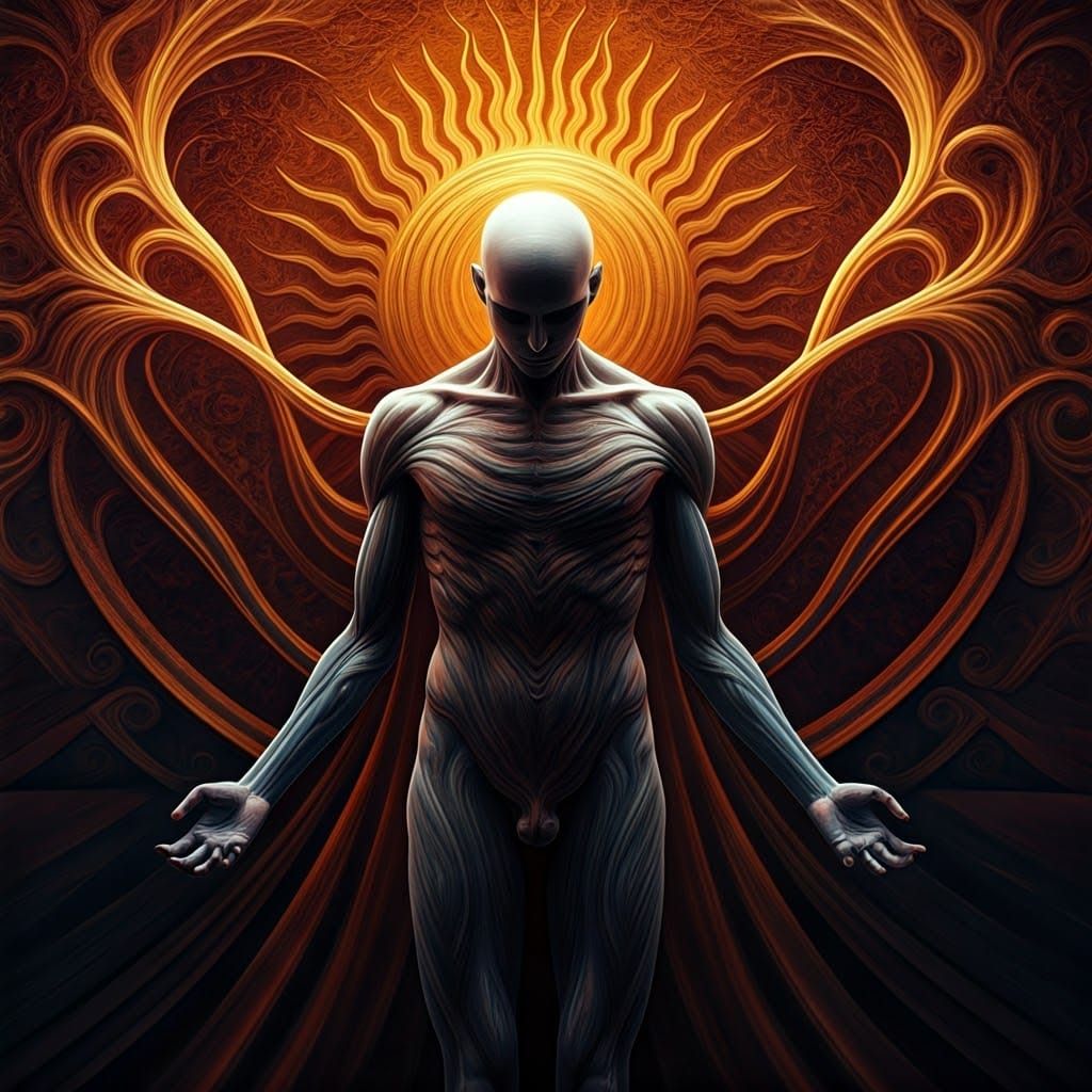 Surreal Transition: An Ethereal Digital Artwork