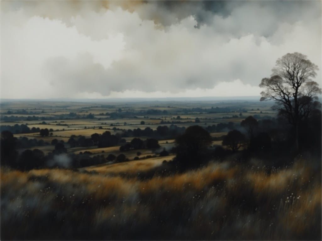 Landscape Masterpiece in Impasto Style