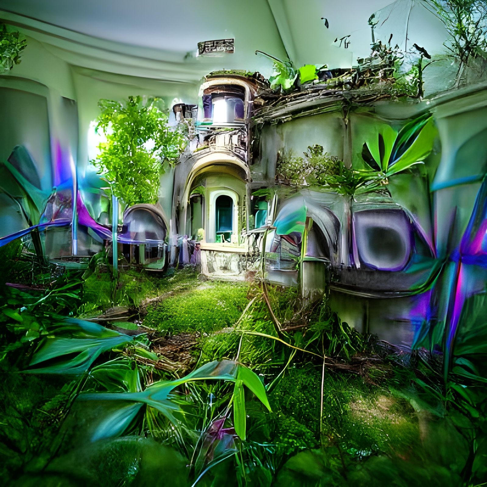 Overgrown Abandoned Mansion with Jungle Sound System