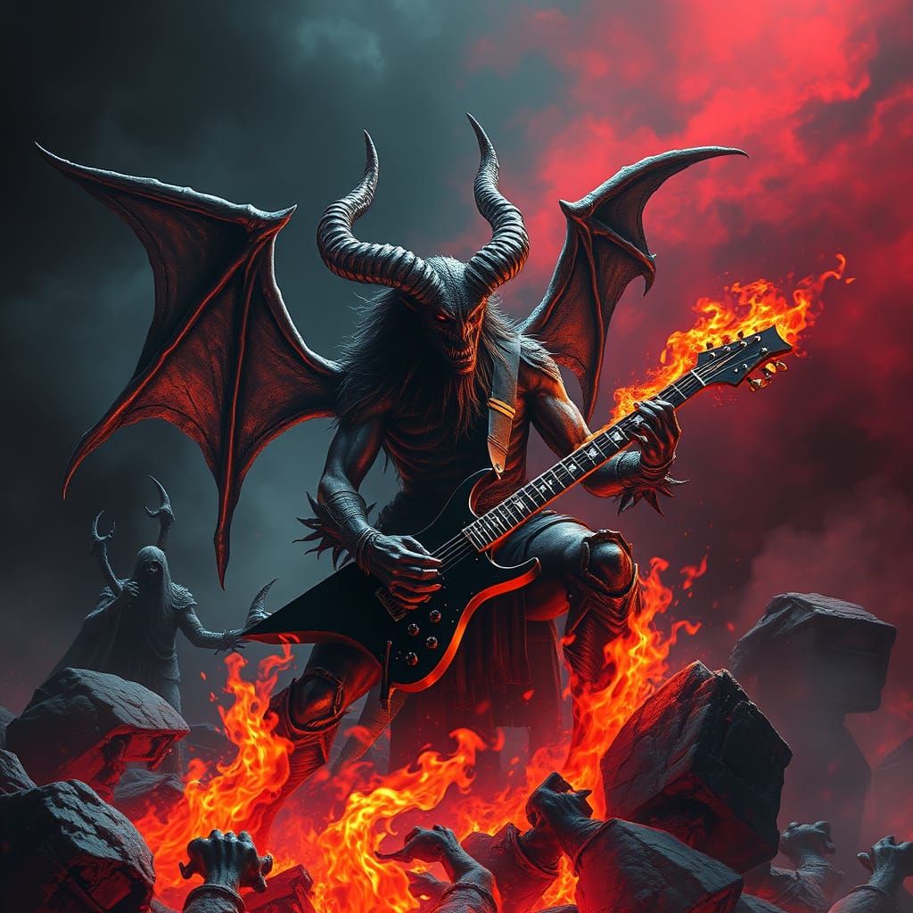 Epic Demon Rock Music Ignites Eternal Night