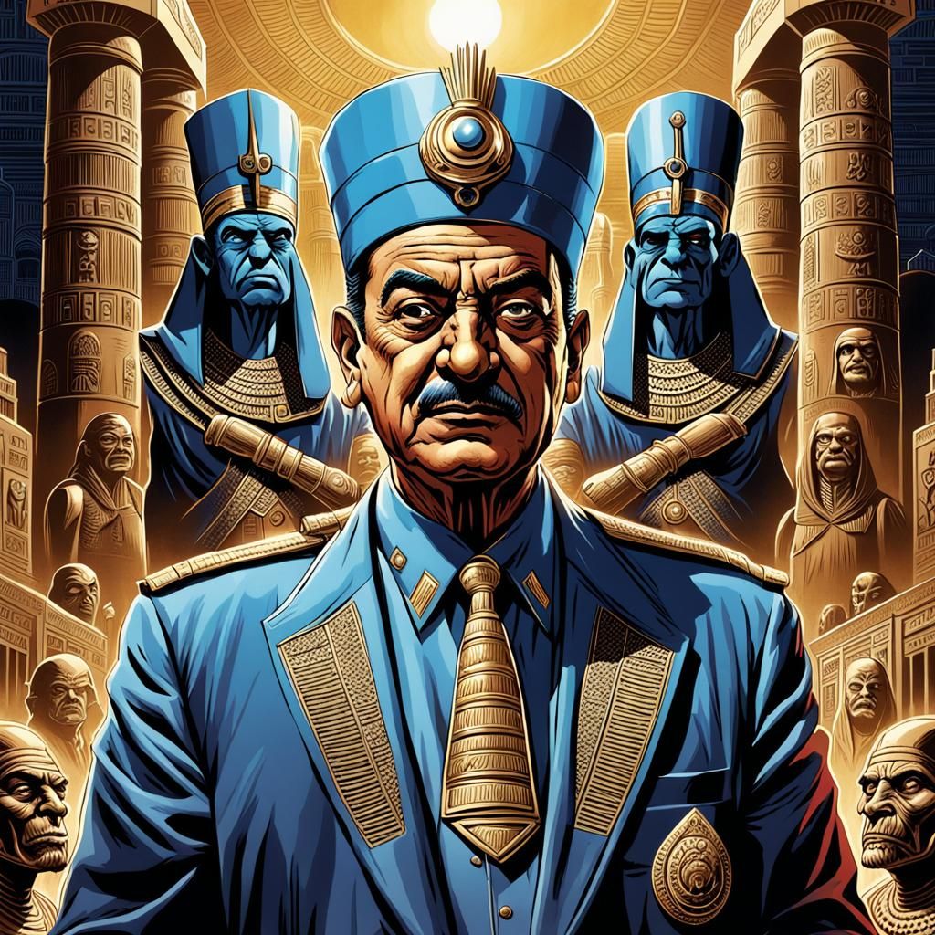 Evil Gnome Dictator in Comic Book Pop Art