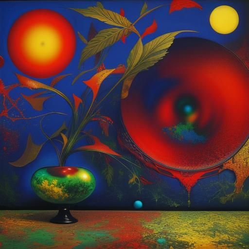 Surreal Bowl of Fruit in Hyper-Realism Style