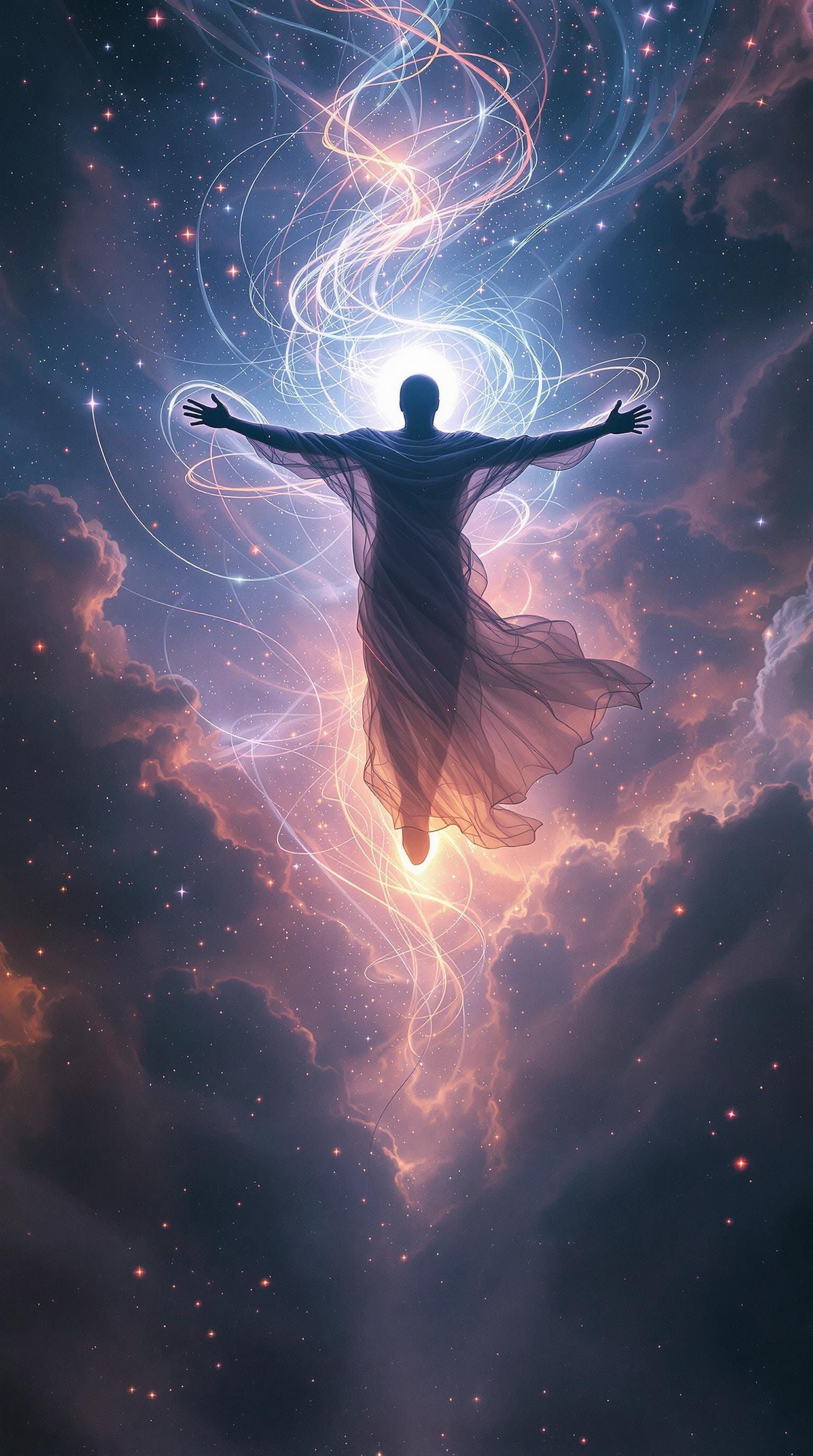 Spectral Figure in Hypnotic Flux, Inspired by Cinematic Surr...