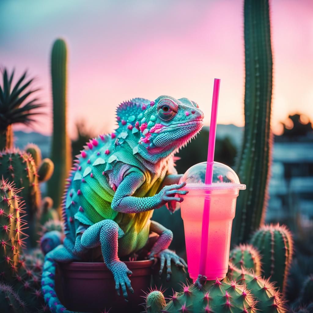 Chameleon's Night Out: Bubble Tea in Beverly Hills