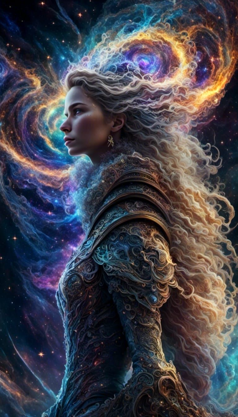 Norse Goddess Freya in Hyperrealistic Digital Art