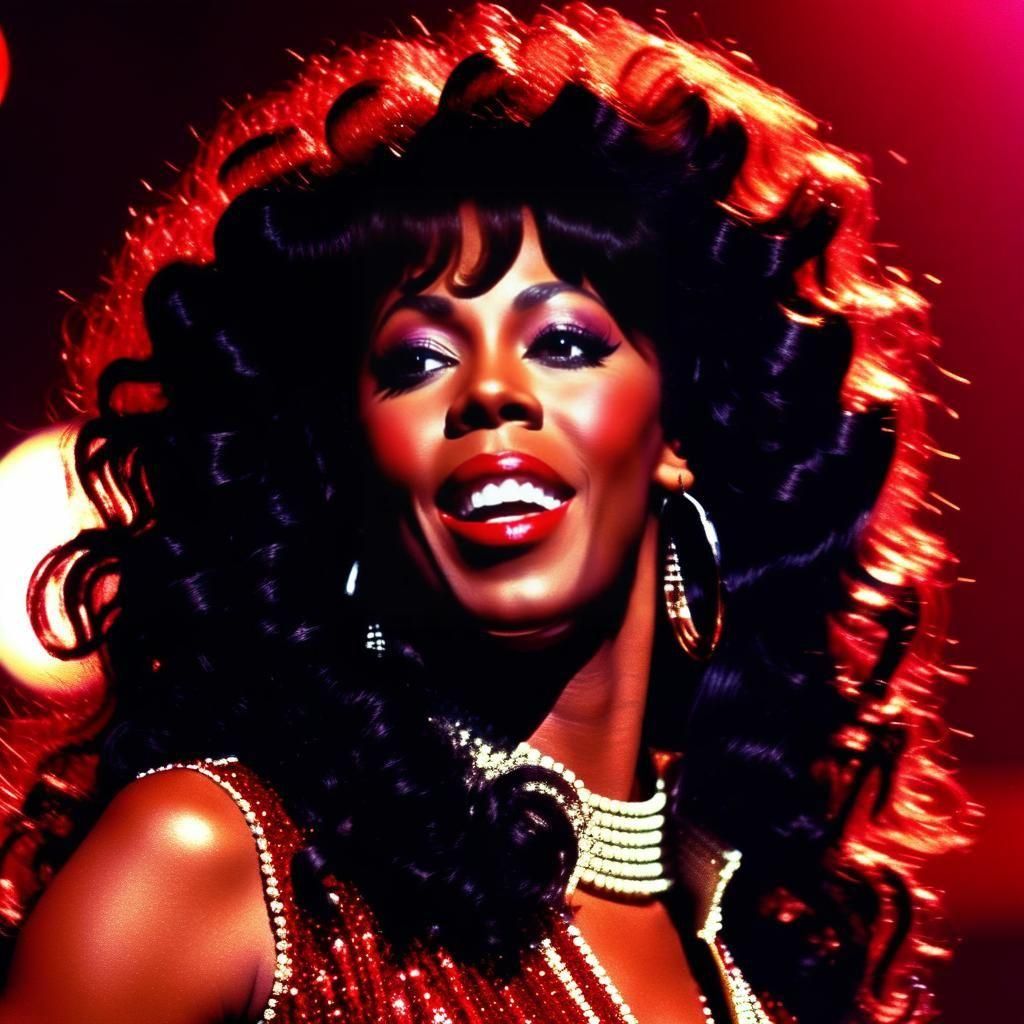 Donna Summer Inspired Portrait in 1970s Style