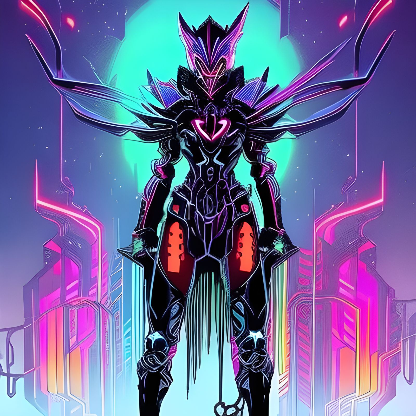 Comic's neon hero