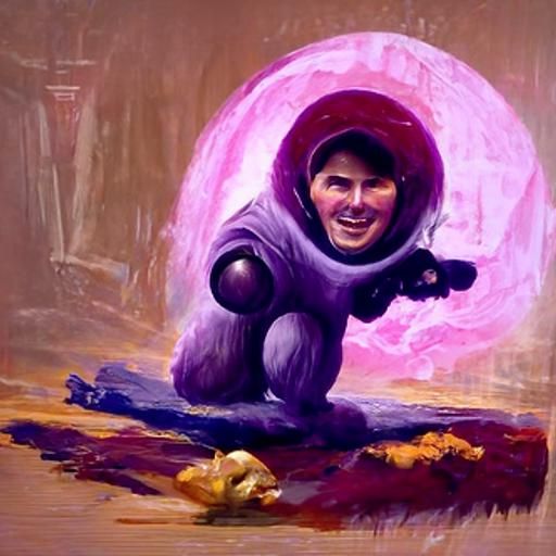 Teletubby Tom Cruise: Oil Painting by Gurney