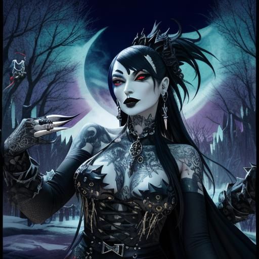 A gleeful and striking shapeshifter vampire, equipped with s...