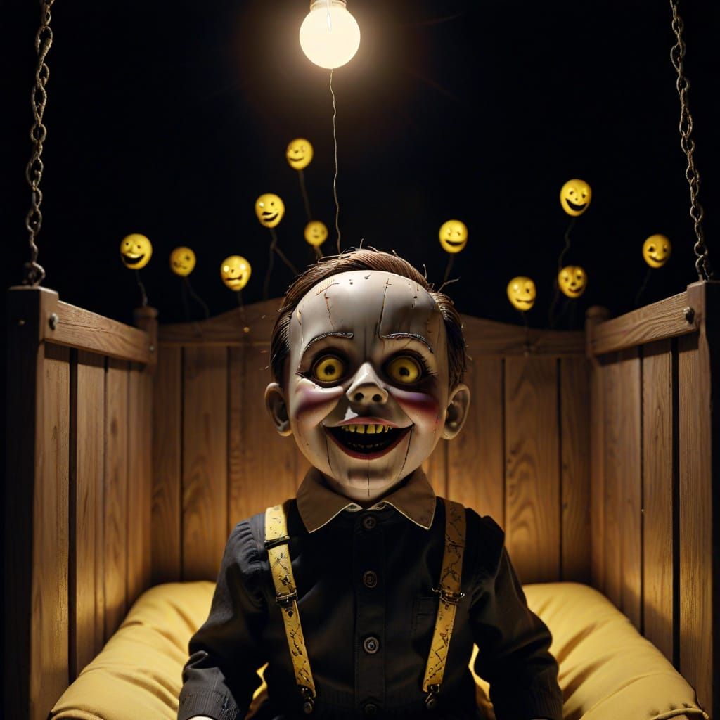 Eerie Ventriloquist Dummy's Silent Scream in a Haunted Nurse...