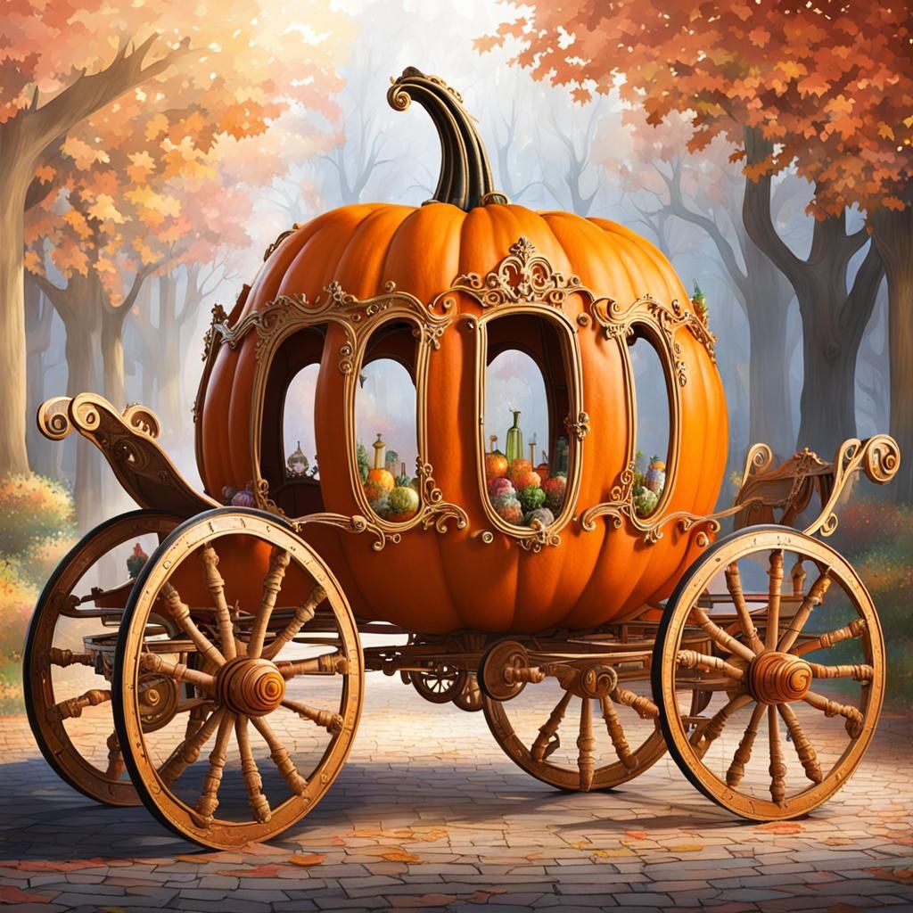 Cinderella's Pumpkin Carriage: A Fairytale Fantasy