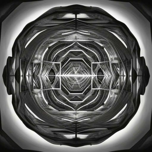 Escher-Inspired Landscape: Distorted Dawn