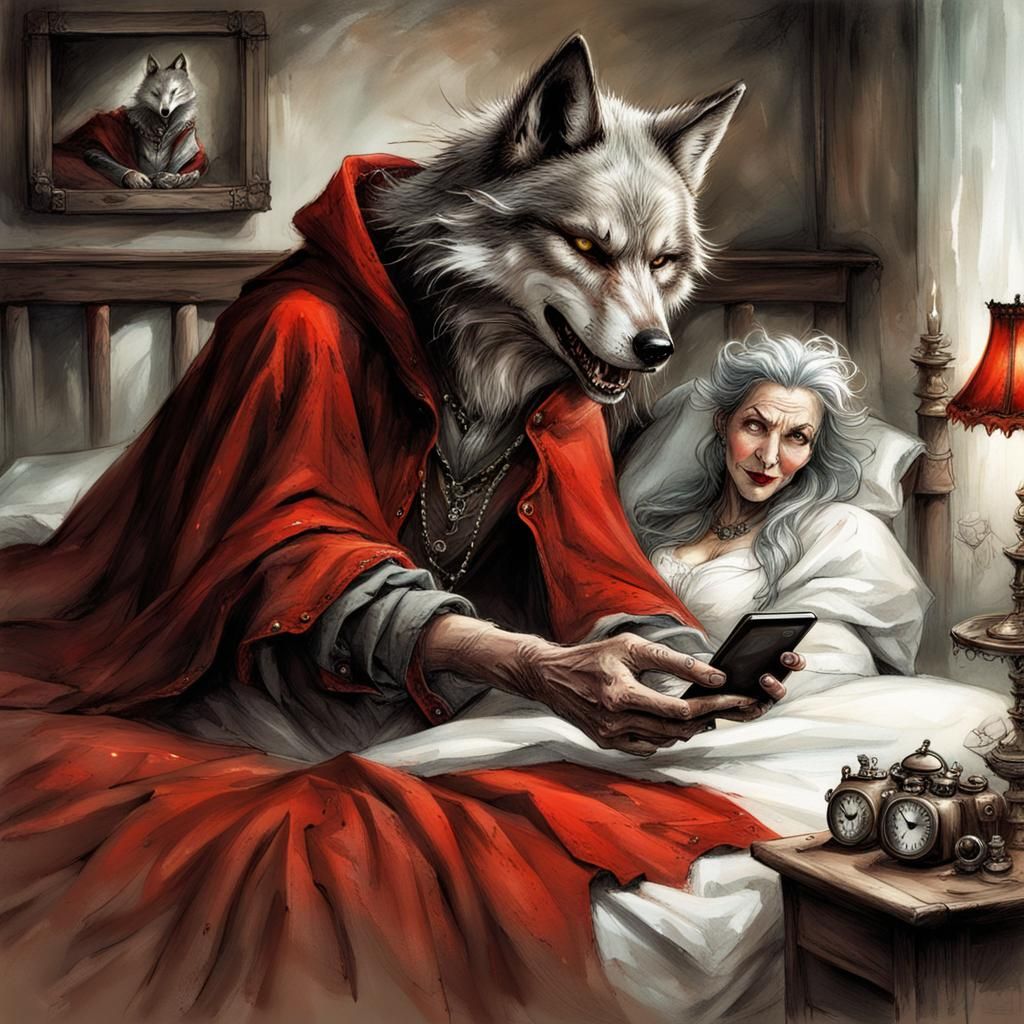 One Moment Granny, i send a message to little Red riding hoo...