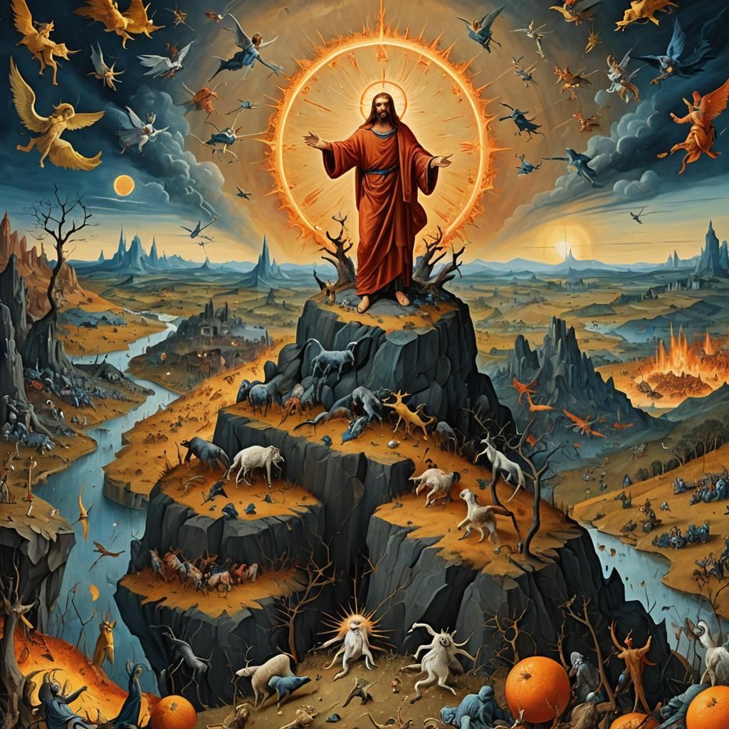 Christ's Victory in a Bosch-Inspired Hellscape